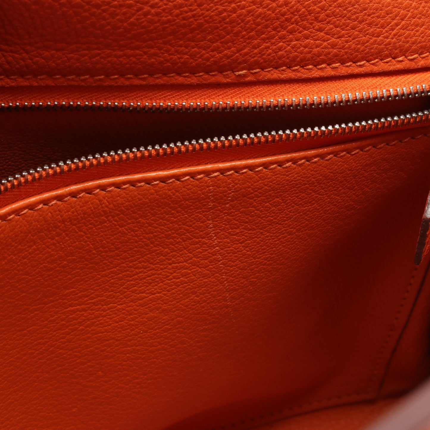 ケリー28 ハンドバッグ トゴ オレンジ シルバー金具 内縫い 2WAY □J刻印 エルメス バッグ HERMES