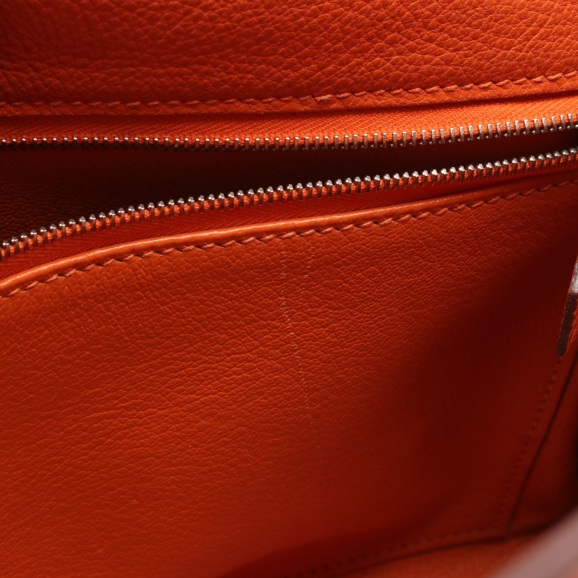 ケリー28 ハンドバッグ トゴ オレンジ シルバー金具 内縫い 2WAY □J刻印 エルメス バッグ HERMES