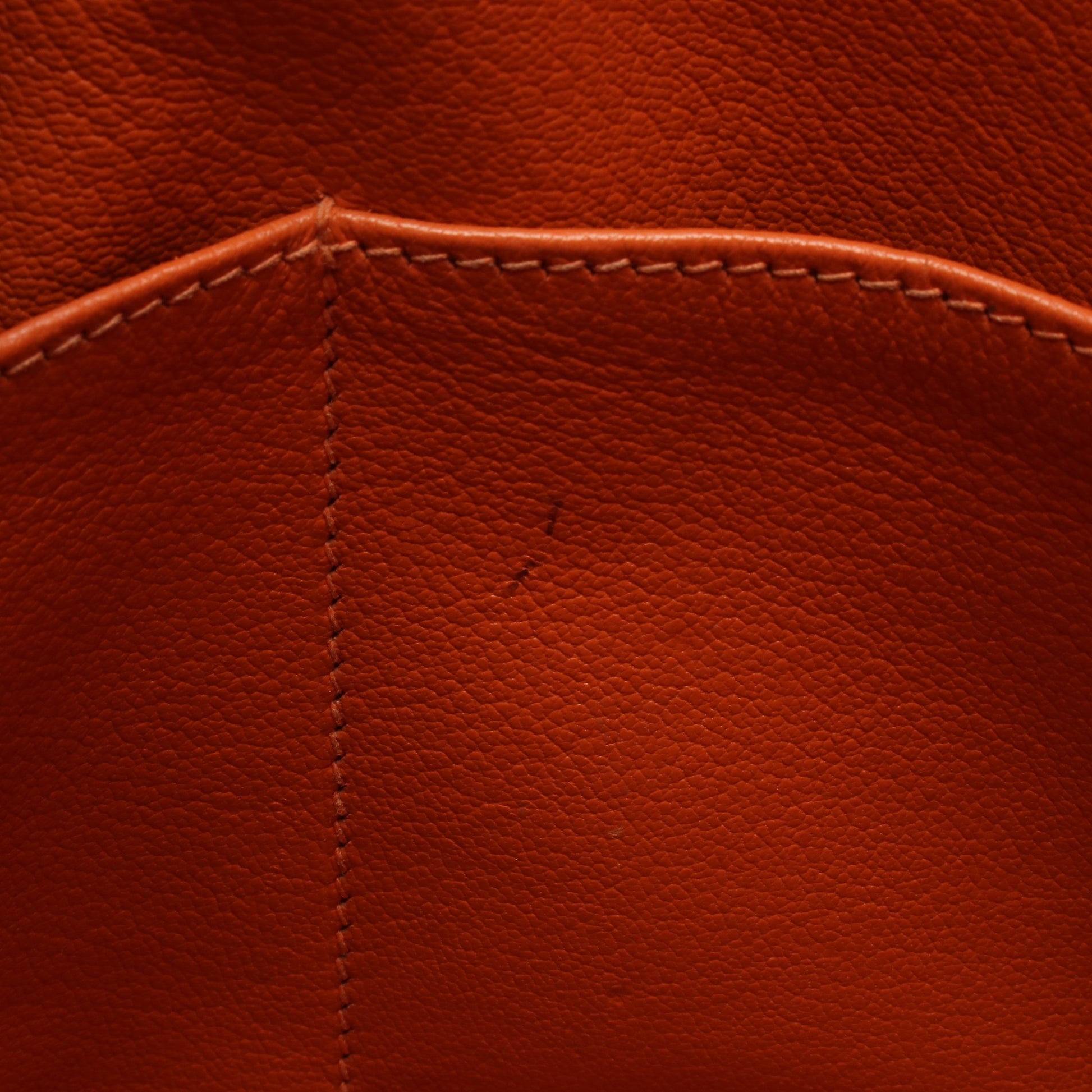 ケリー28 ハンドバッグ トゴ オレンジ シルバー金具 内縫い 2WAY □J刻印 エルメス バッグ HERMES