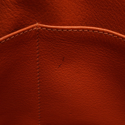 ケリー28 ハンドバッグ トゴ オレンジ シルバー金具 内縫い 2WAY □J刻印 エルメス バッグ HERMES