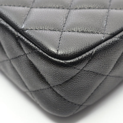 マトラッセ チェーンクラッチ チェーンショルダーバッグ キャビアスキン ブラック ゴールド金具 シャネル バッグ CHANEL