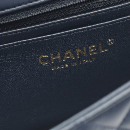 ミニマトラッセ20 チェーンショルダーバッグ ラムスキン ネイビー ゴールド金具 シャネル バッグ CHANEL
