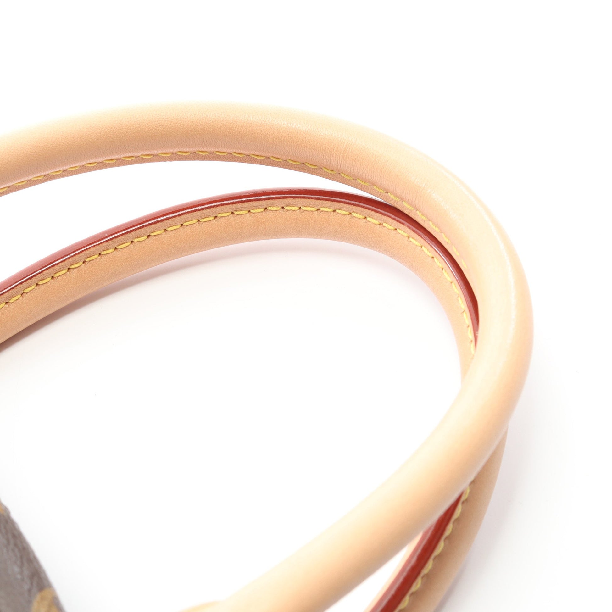 マンハッタンPM モノグラム ハンドバッグ PVC レザー ブラウン ルイヴィトン バッグ LOUIS VUITTON