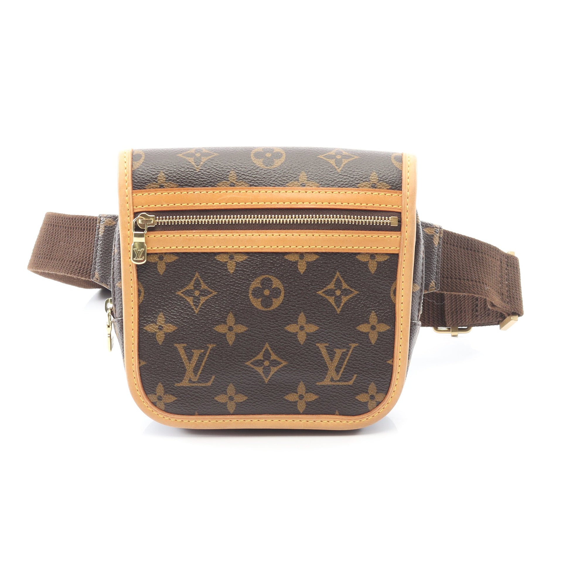 バムバッグ ボスフォール モノグラム ボディバッグ ウエストバッグ PVC レザー ブラウン ルイヴィトン バッグ LOUIS VUITTON
