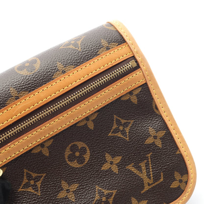 バムバッグ ボスフォール モノグラム ボディバッグ ウエストバッグ PVC レザー ブラウン ルイヴィトン バッグ LOUIS VUITTON