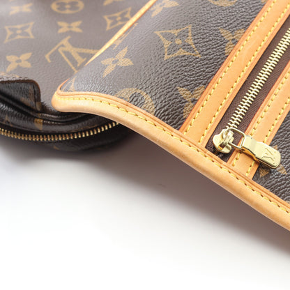 バムバッグ ボスフォール モノグラム ボディバッグ ウエストバッグ PVC レザー ブラウン ルイヴィトン バッグ LOUIS VUITTON