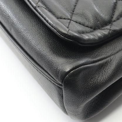 マトラッセ チェーンショルダーバッグ ラムスキン ブラック ゴールド金具 2WAY シャネル バッグ CHANEL
