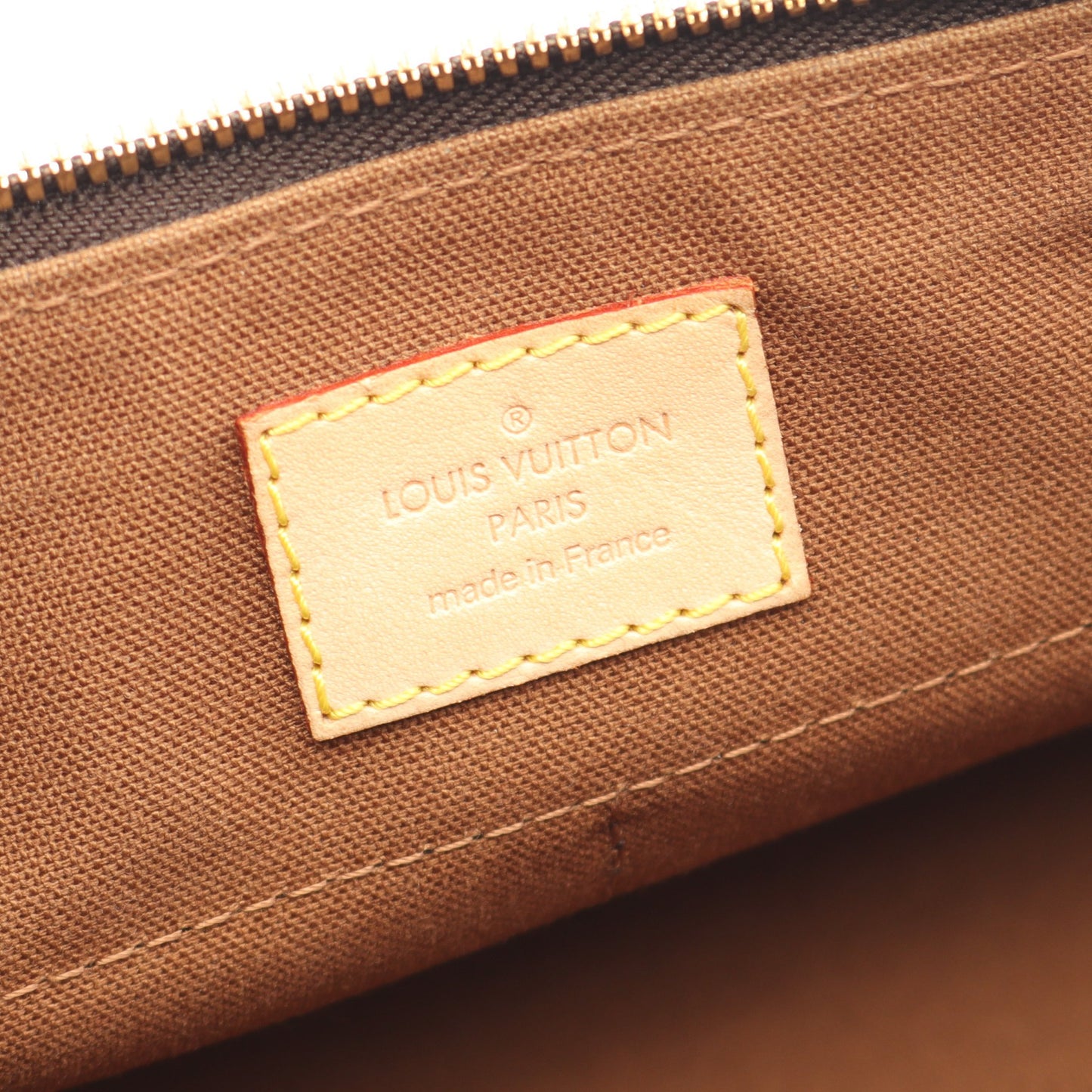 ポパンクール ロン モノグラム ショルダーバッグ PVC レザー ブラウン ルイヴィトン バッグ LOUIS VUITTON