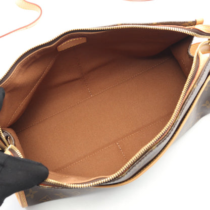 ポパンクール ロン モノグラム ショルダーバッグ PVC レザー ブラウン ルイヴィトン バッグ LOUIS VUITTON