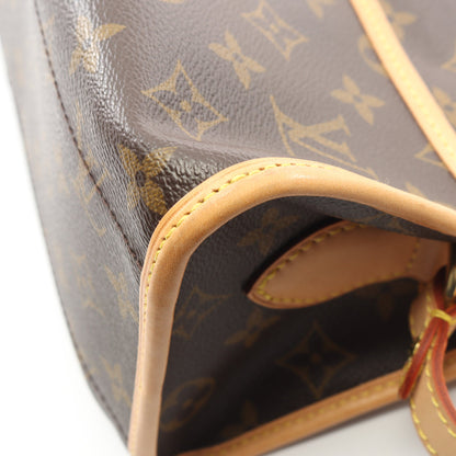 ポパンクール ロン モノグラム ショルダーバッグ PVC レザー ブラウン ルイヴィトン バッグ LOUIS VUITTON