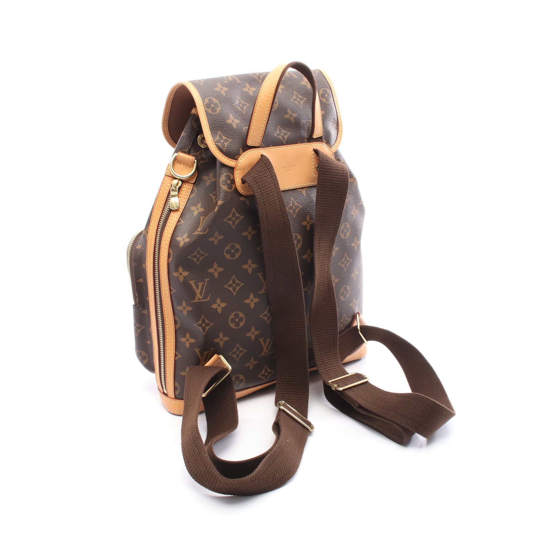 サックアド ボスフォール モノグラム バックパック リュックサック PVC レザー ブラウン ルイヴィトン バッグ LOUIS VUITTON