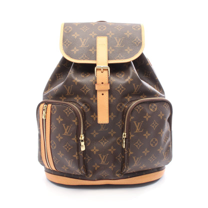 サックアド ボスフォール モノグラム バックパック リュックサック PVC レザー ブラウン ルイヴィトン バッグ LOUIS VUITTON