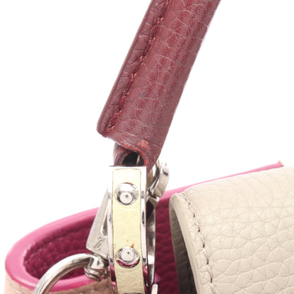 カプシーヌBB ハンドバッグ レザー ライトピンク グレーベージュ ボルドー 2WAY ルイヴィトン バッグ LOUIS VUITTON