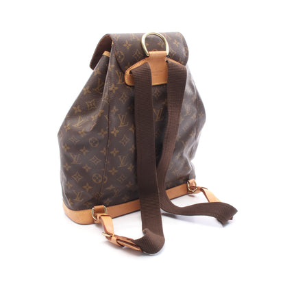 モンスリGM モノグラム バックパック リュックサック PVC レザー ブラウン ルイヴィトン バッグ LOUIS VUITTON