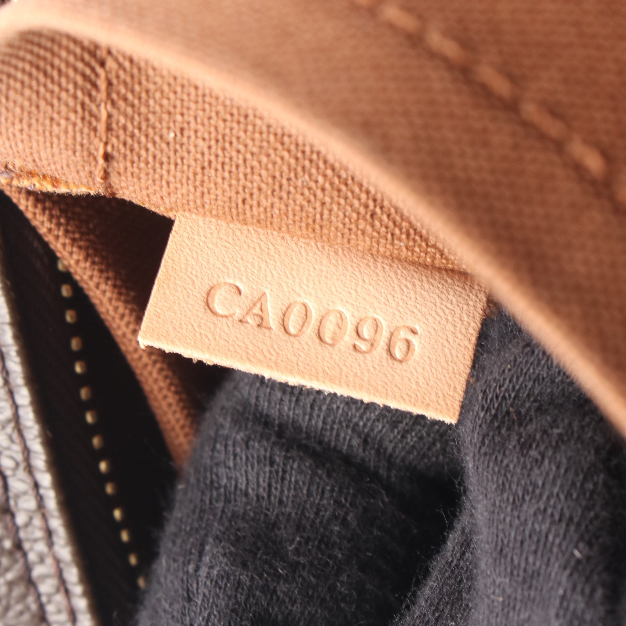 サック ボスフォール モノグラム ハンドバッグ PVC レザー ブラウン