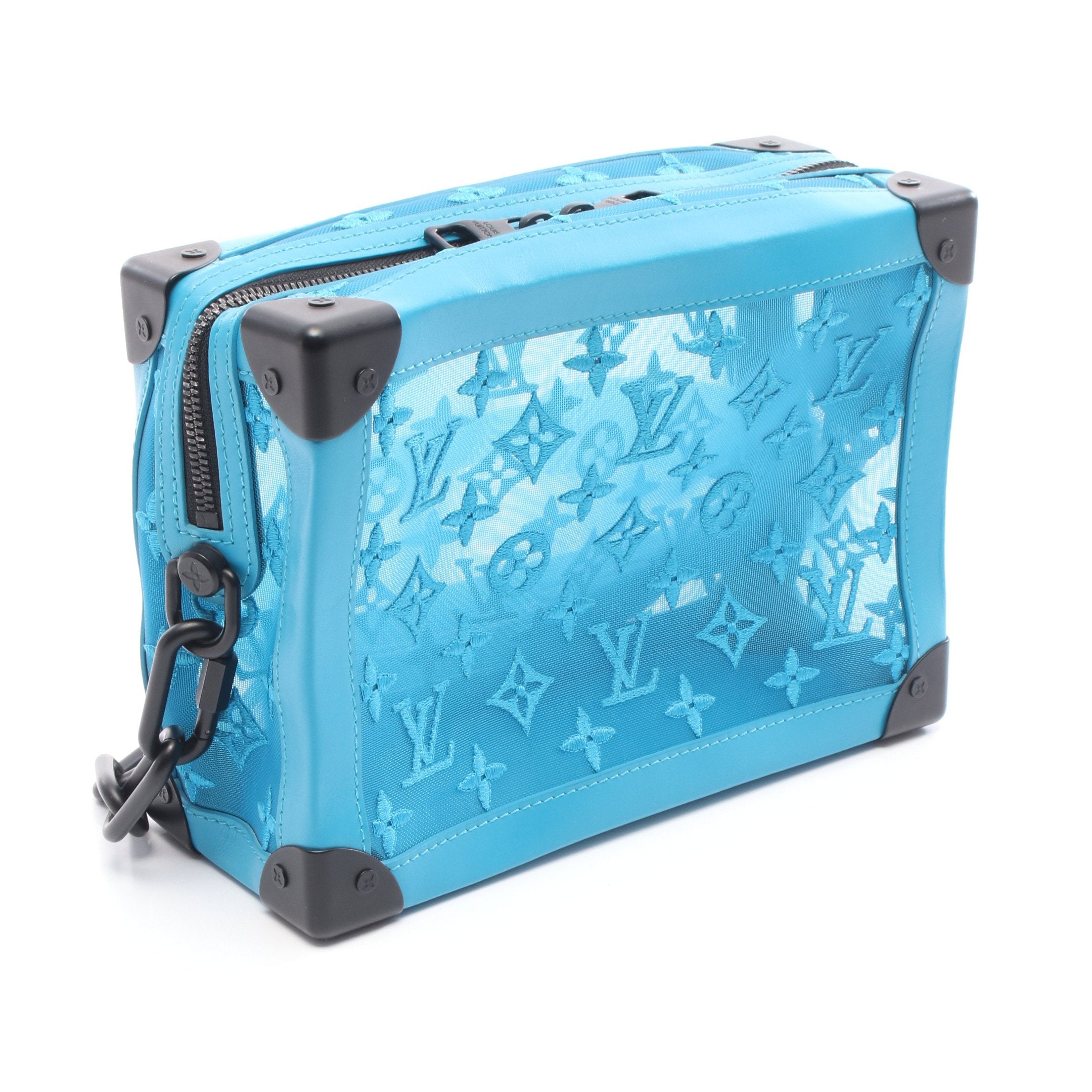 ソフトトランク モノグラムメッシュ ショルダーバッグ メッシュ レザー