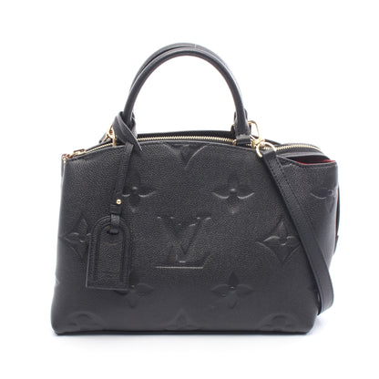 プティ パレPM モノグラムアンプラント ハンドバッグ レザー ブラック 2WAY ルイヴィトン バッグ LOUIS VUITTON