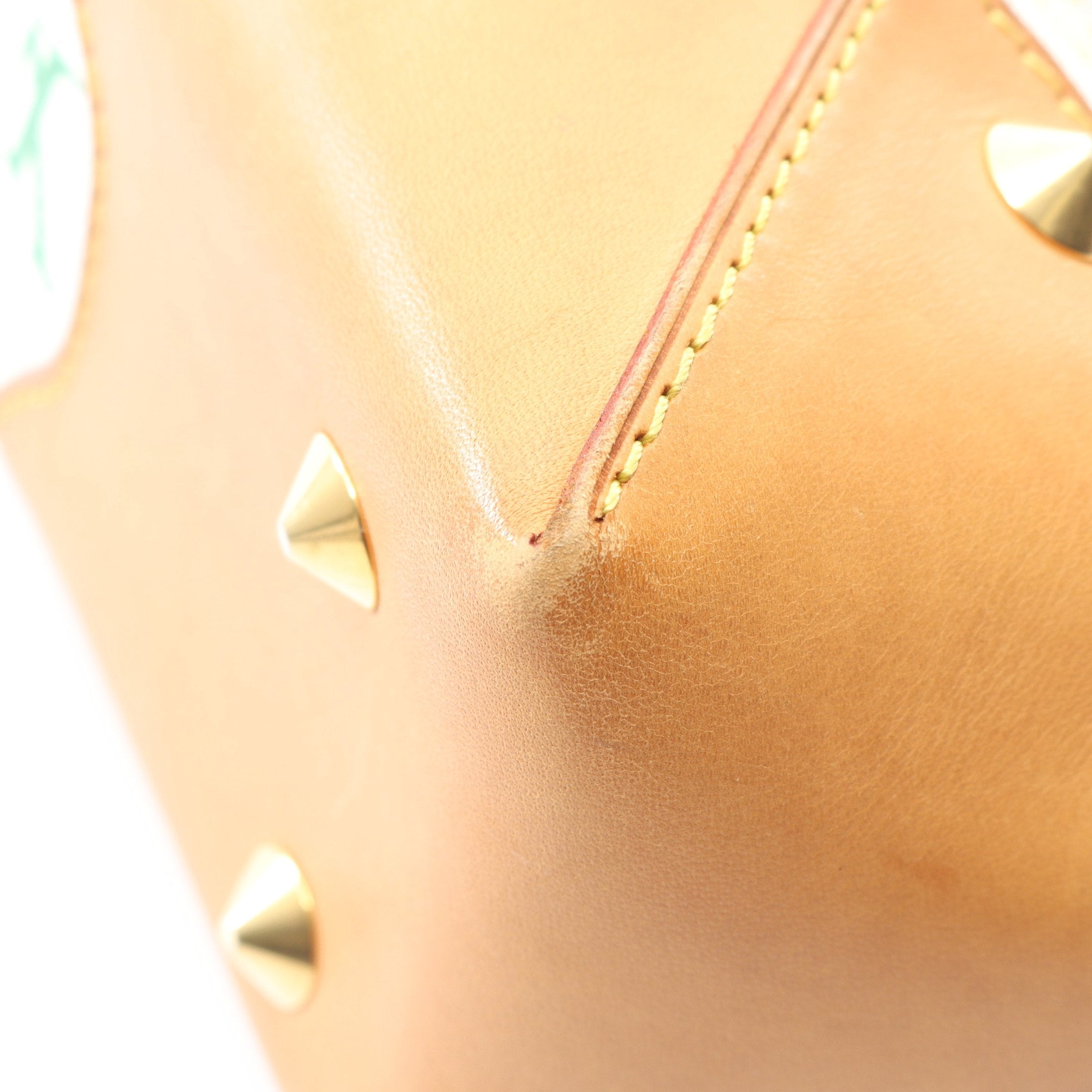 ジュディMM モノグラムマルチカラー ブロン ハンドバッグ PVC レザー