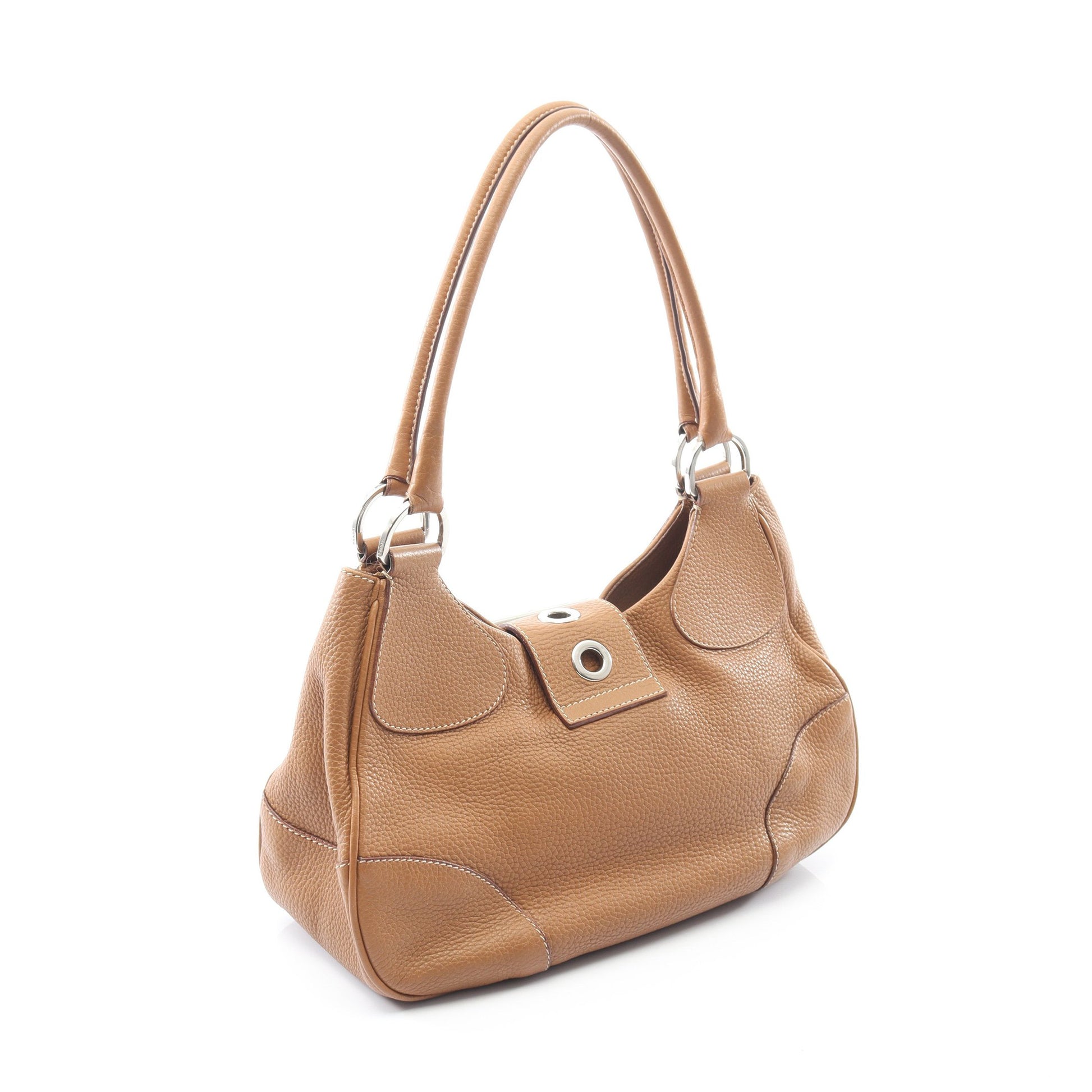 ショルダーバッグ トートバッグ レザー ライトブラウン プラダ バッグ PRADA