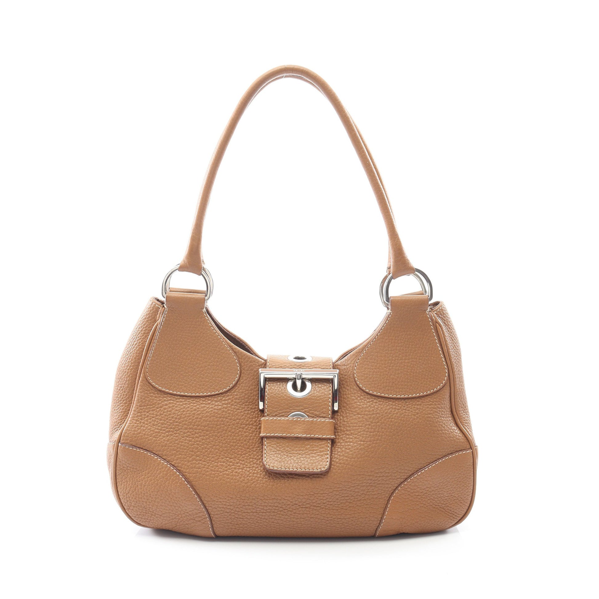 ショルダーバッグ トートバッグ レザー ライトブラウン プラダ バッグ PRADA