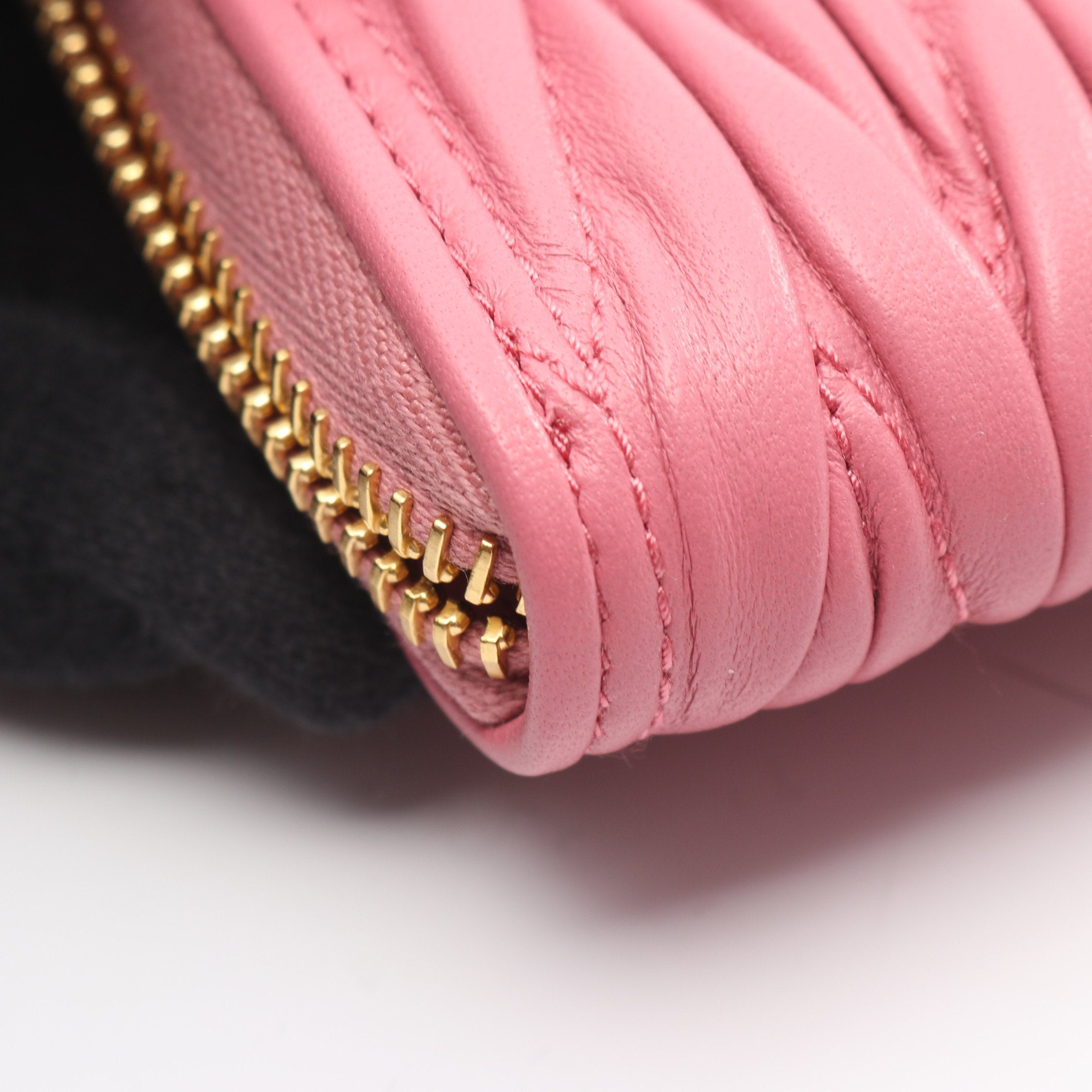 MATELASSE'MIU マテラッセ コインケース レザー ピンクパープル ミュウ