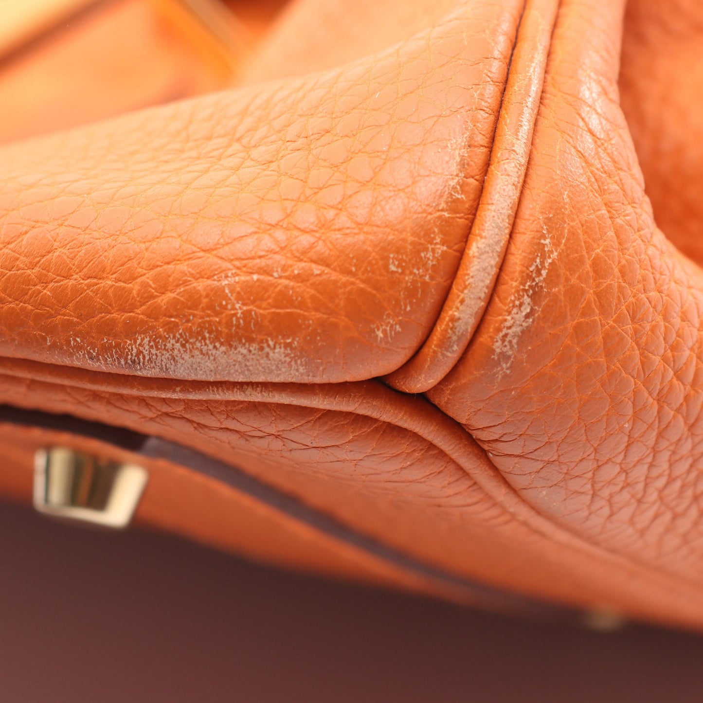 ショルダーバーキン ポティロン ショルダーバッグ トリヨンクレマンス オレンジ ゴールド金具 □H刻印 エルメス バッグ HERMES