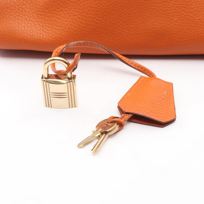 ショルダーバーキン ポティロン ショルダーバッグ トリヨンクレマンス オレンジ ゴールド金具 □H刻印 エルメス バッグ HERMES