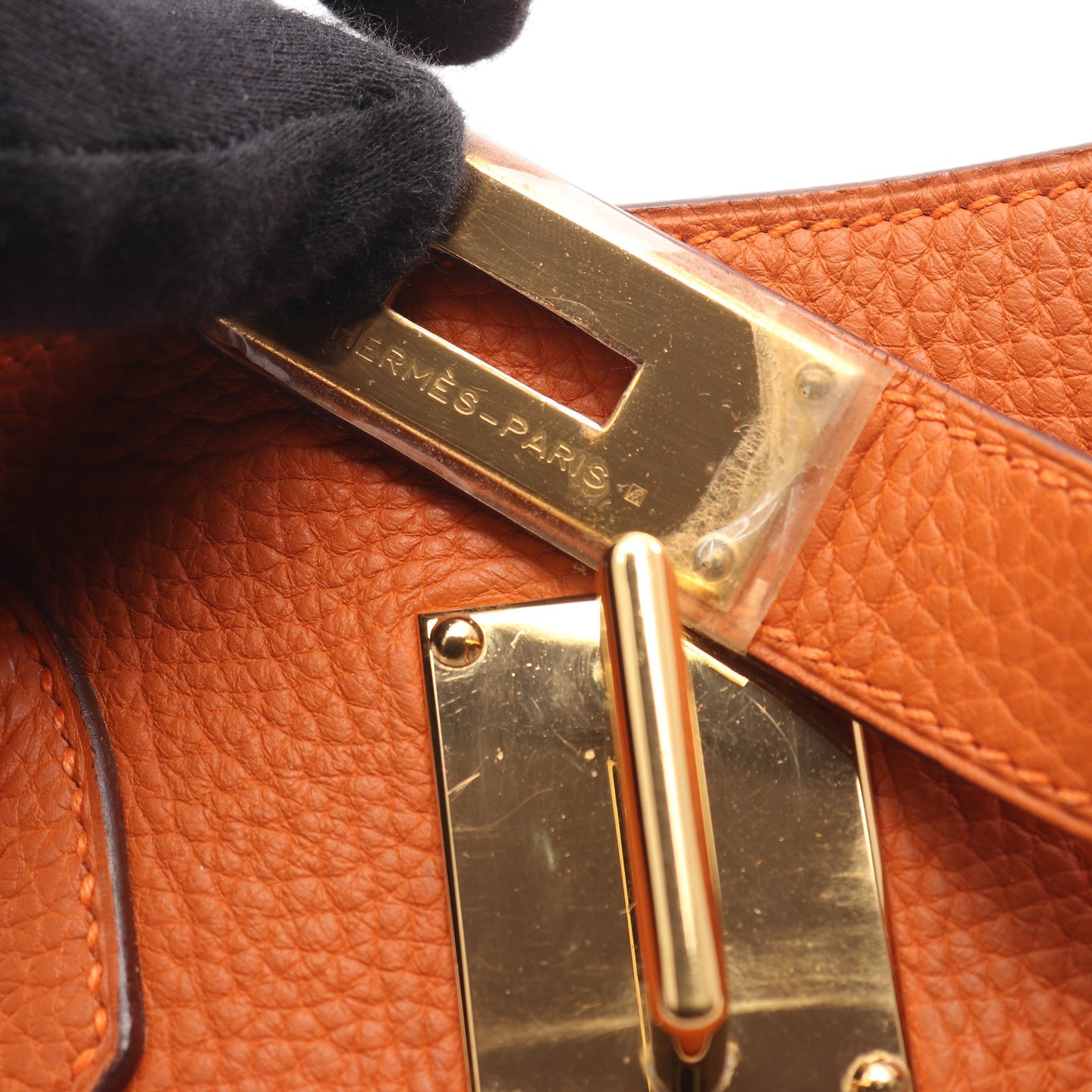 ショルダーバーキン ポティロン ショルダーバッグ トリヨンクレマンス オレンジ ゴールド金具 □H刻印 エルメス バッグ HERMES
