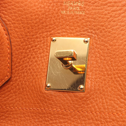ショルダーバーキン ポティロン ショルダーバッグ トリヨンクレマンス オレンジ ゴールド金具 □H刻印 エルメス バッグ HERMES