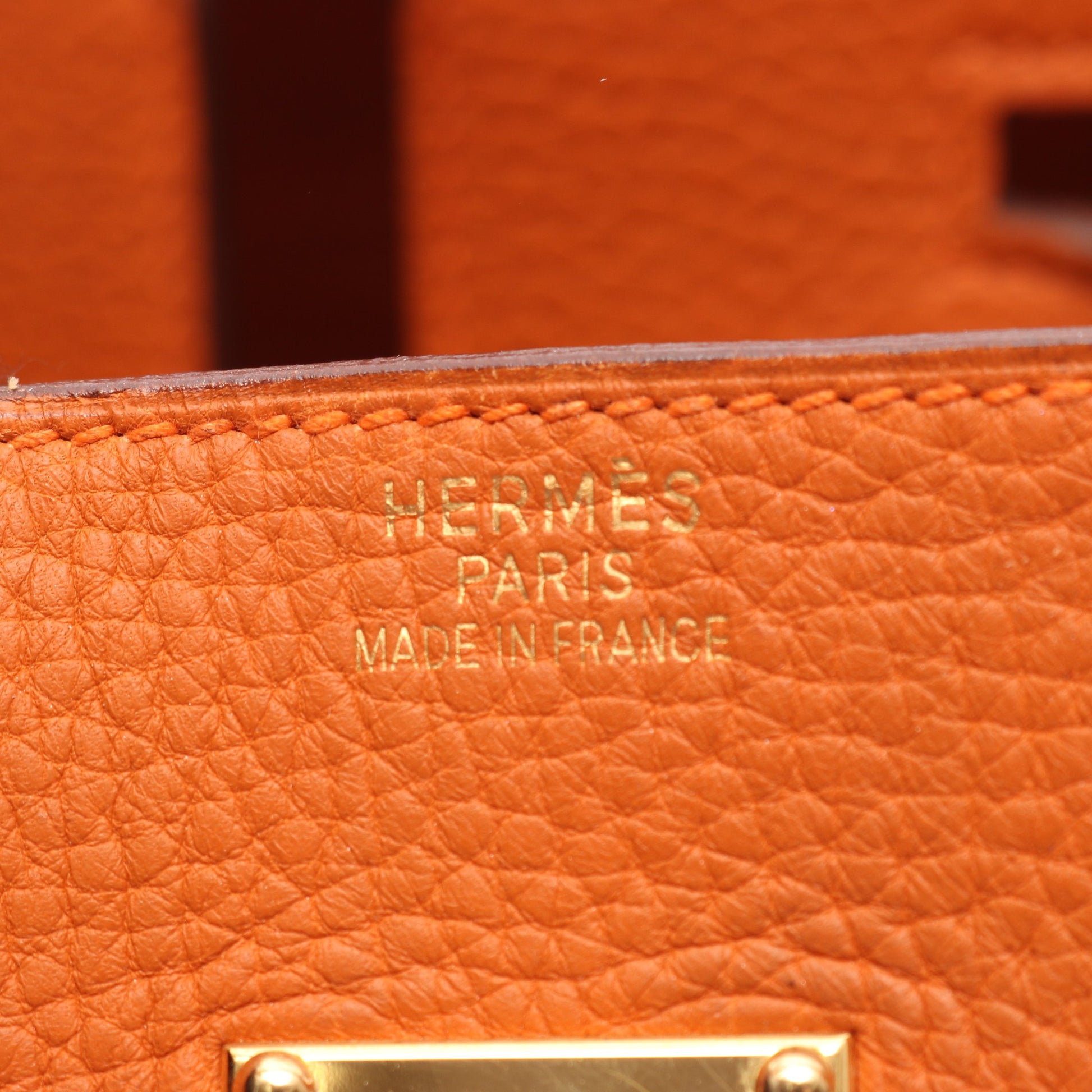 ショルダーバーキン ポティロン ショルダーバッグ トリヨンクレマンス オレンジ ゴールド金具 □H刻印 エルメス バッグ HERMES