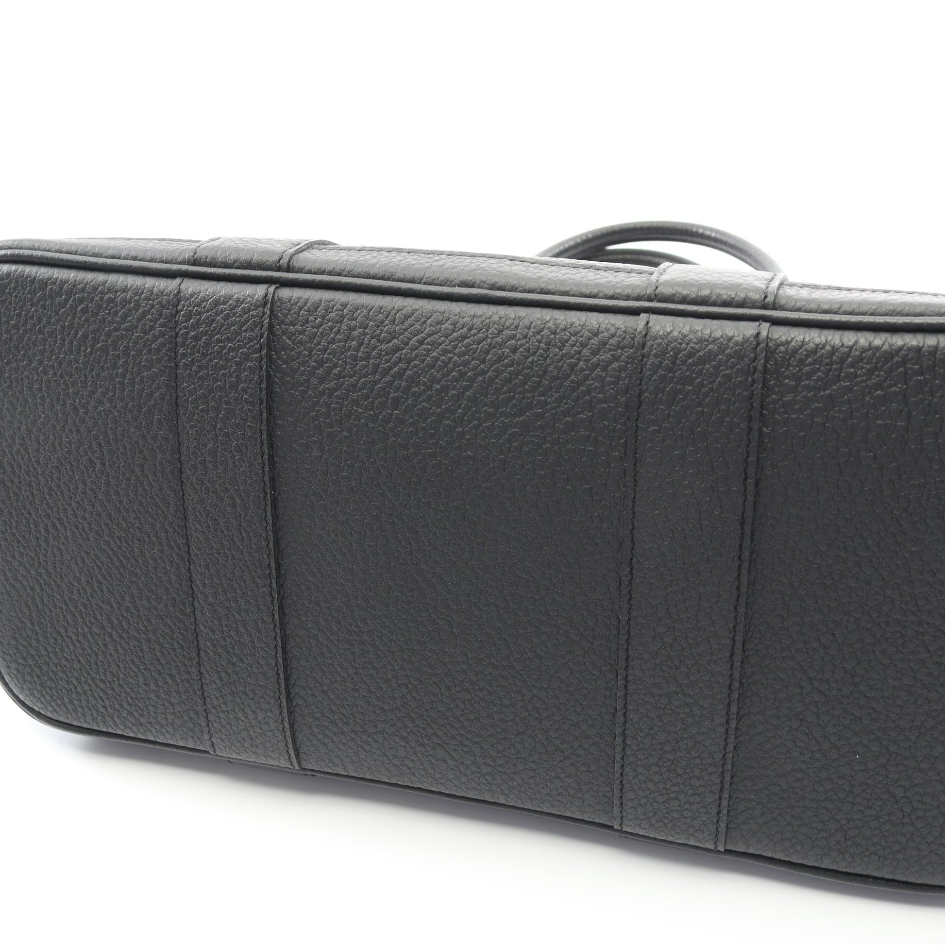 ガーデンパーティPM ハンドバッグ トートバッグ ヴァッシュカントリー ブラック シルバー金具 X刻印 エルメス バッグ HERMES