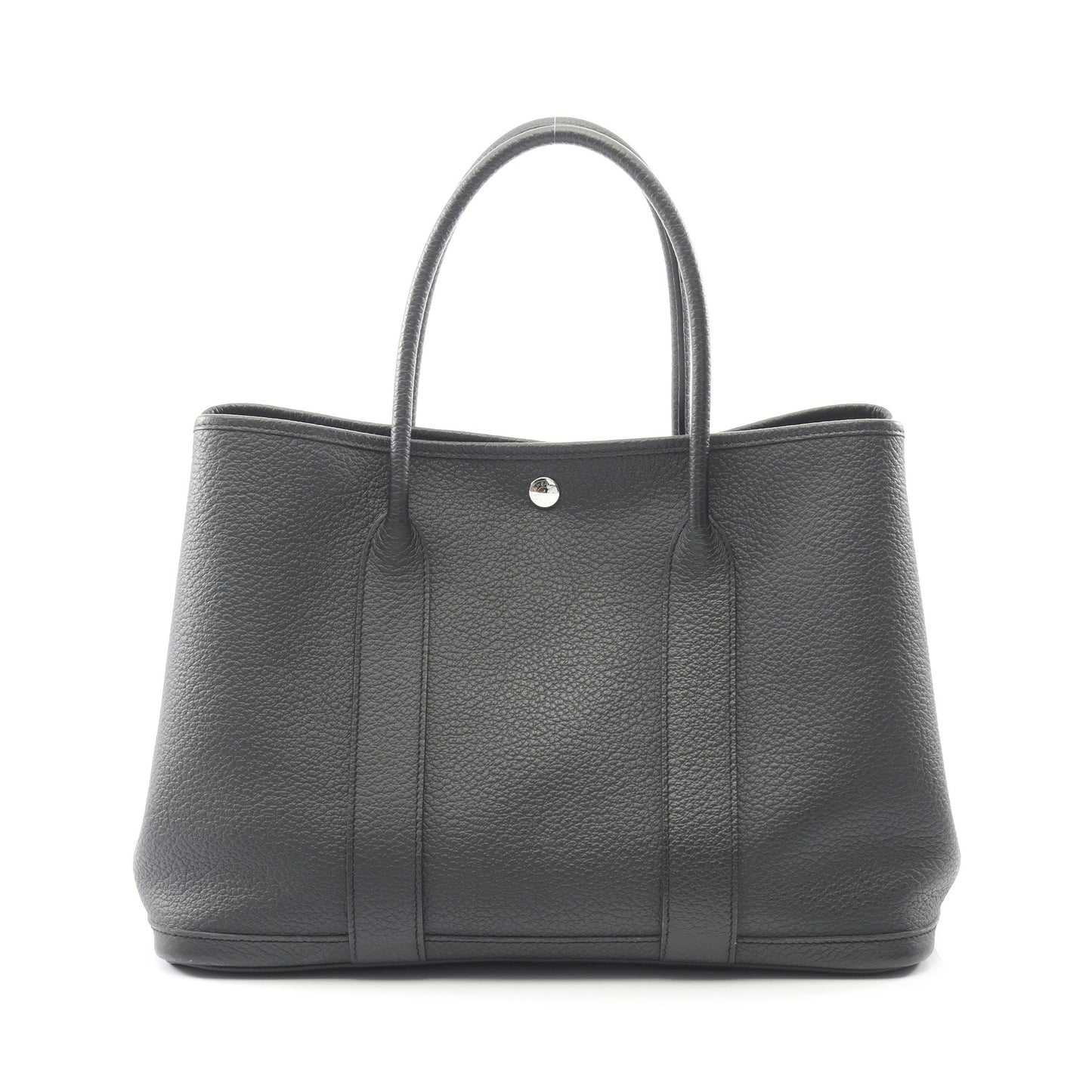 ガーデンパーティPM ハンドバッグ トートバッグ ヴァッシュカントリー ブラック シルバー金具 X刻印 エルメス バッグ HERMES