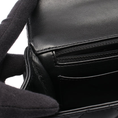 マトラッセ チェーンショルダーバッグ ラムスキン ブラック ゴールド金具 2WAY シャネル バッグ CHANEL