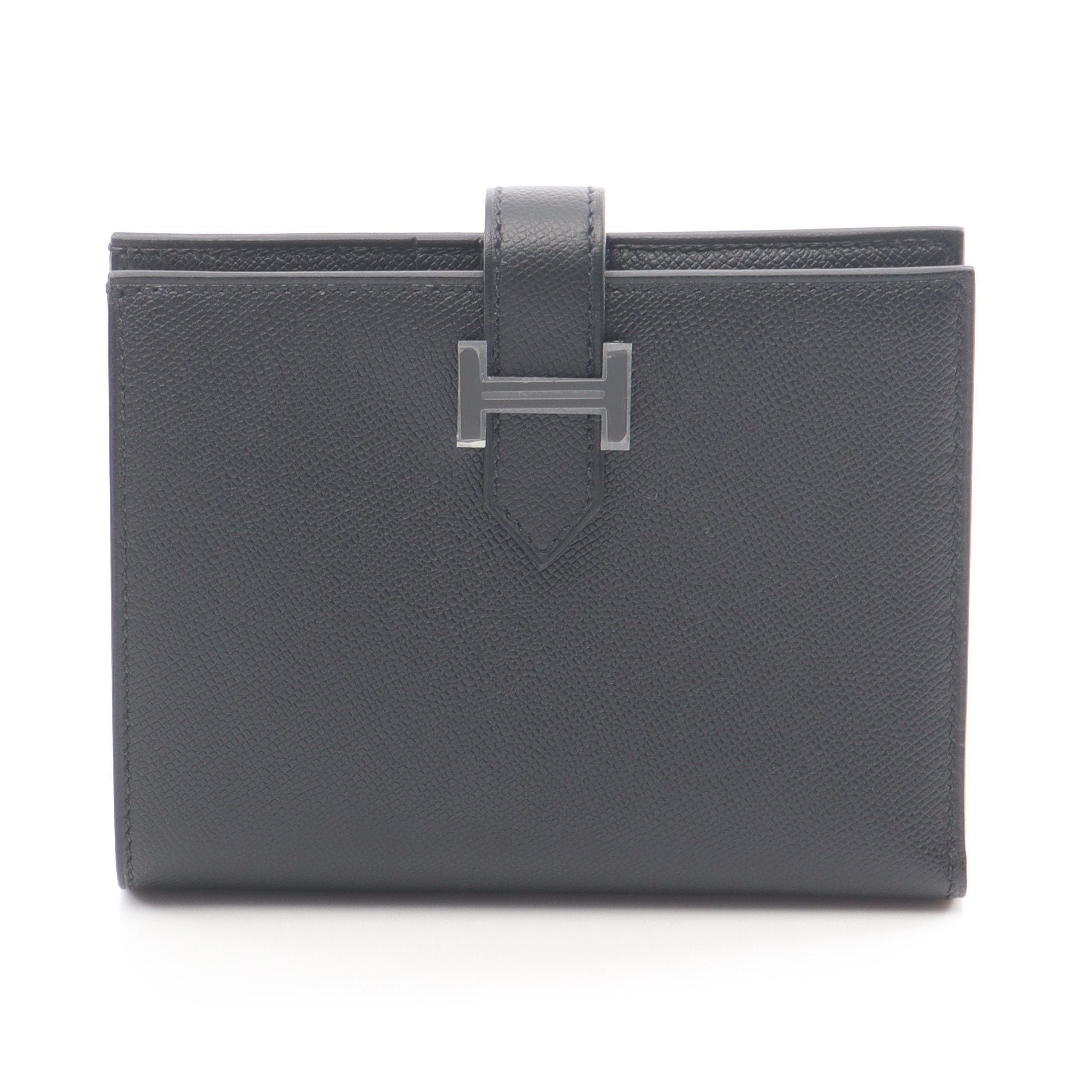 HERMES ベアン　コンパクト　ブラック 二つ折り財布 HERMES エルメス 二つ折り財布 ベアンコンパクト 黒 (ブラック