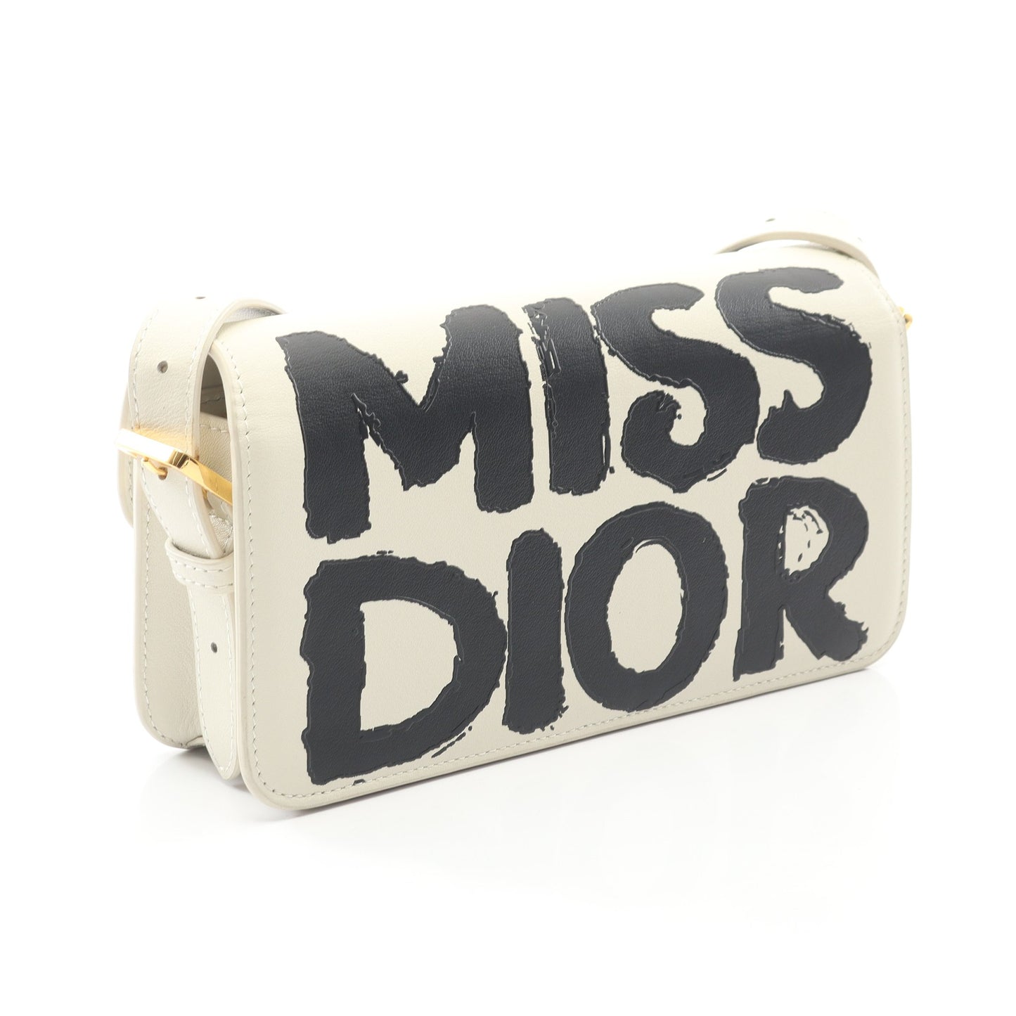 MISS DIOR ショルダーバッグ レザー ホワイト ブラック クリスチャンディオール バッグ Christian Dior
