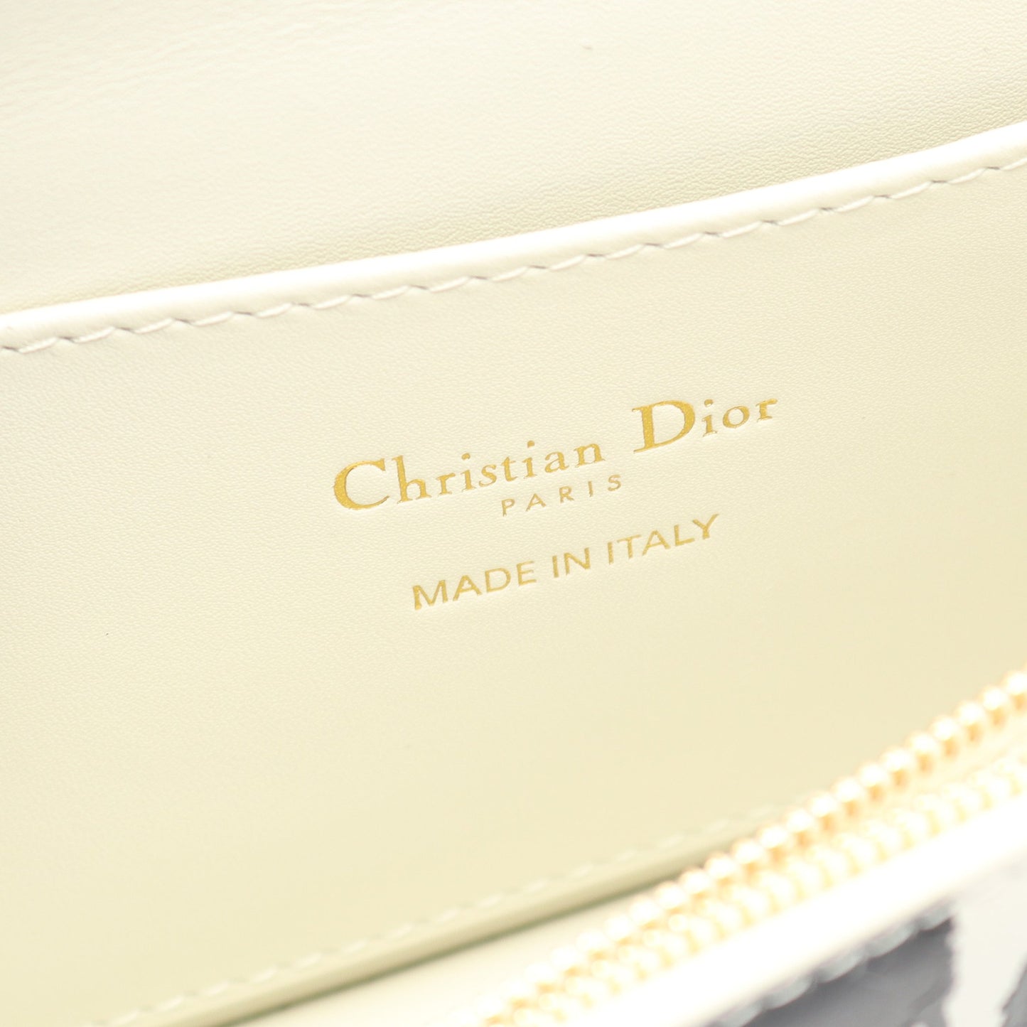 MISS DIOR ショルダーバッグ レザー ホワイト ブラック クリスチャンディオール バッグ Christian Dior