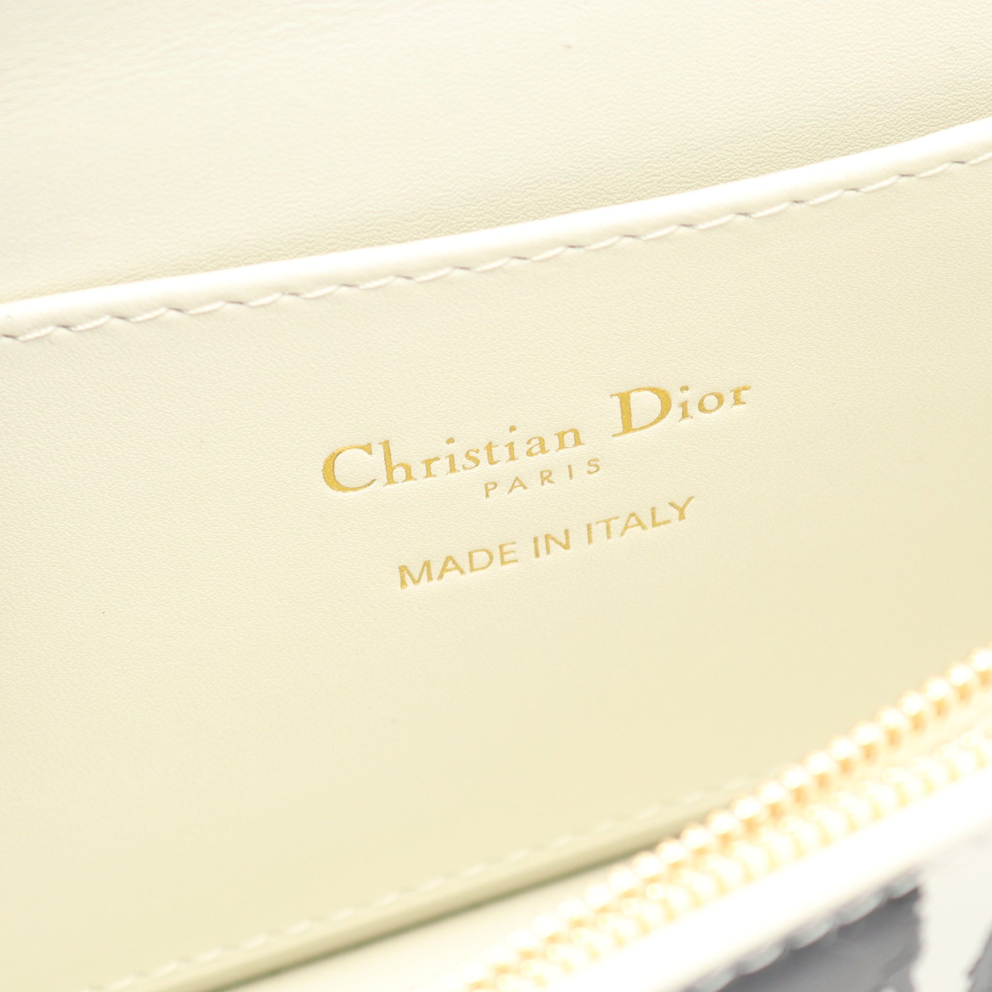 MISS DIOR ショルダーバッグ レザー ホワイト ブラック クリスチャンディオール バッグ Christian Dior