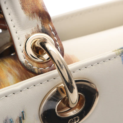LADY DIOR レディディオール ハンドバッグ レザー オフホワイト マルチカラー 2WAY クリスチャンディオール バッグ Christian Dior