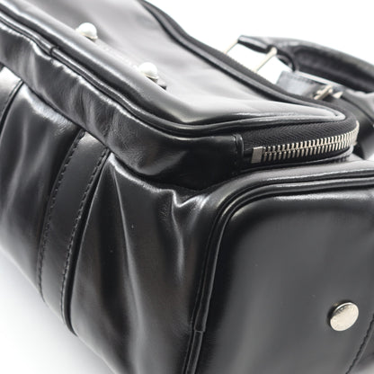 キーポル カーゴ バンドリエール 25 ハンドバッグ レザー ブラック 2WAY ルイヴィトン バッグ LOUIS VUITTON