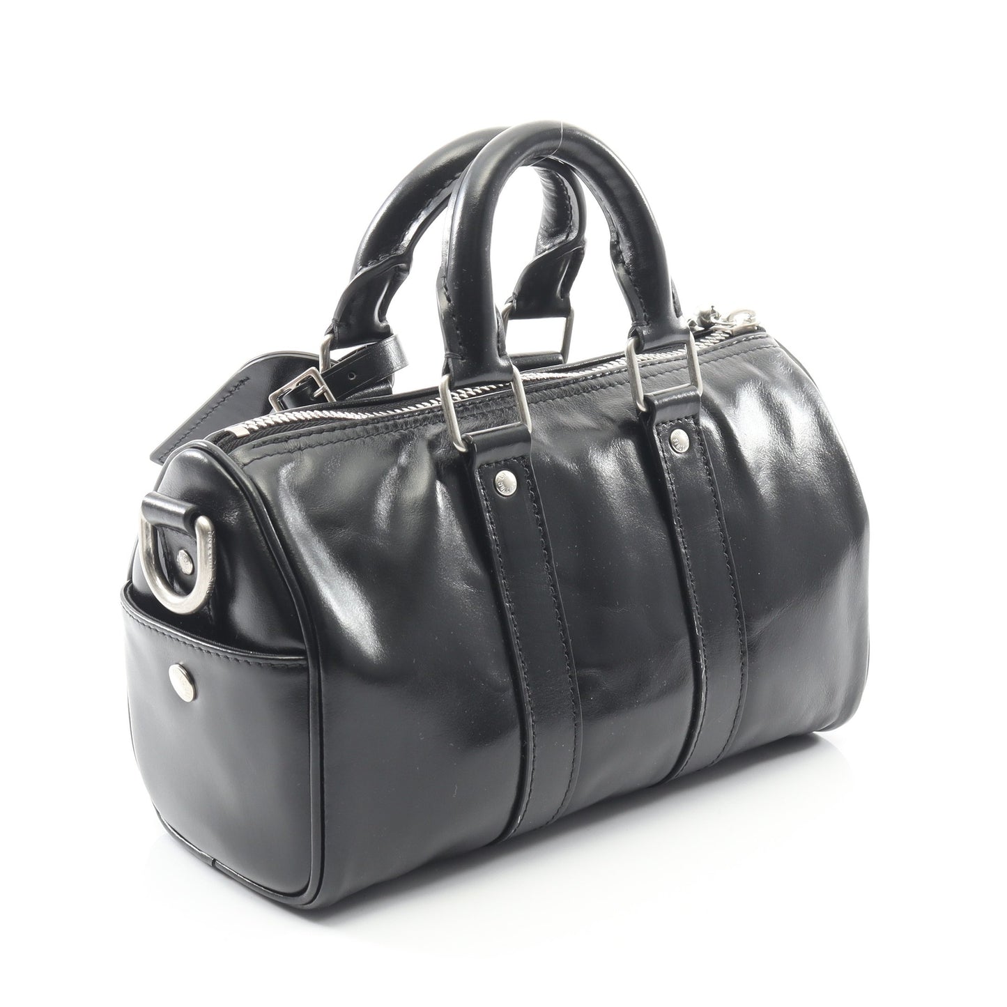 キーポル カーゴ バンドリエール 25 ハンドバッグ レザー ブラック 2WAY ルイヴィトン バッグ LOUIS VUITTON