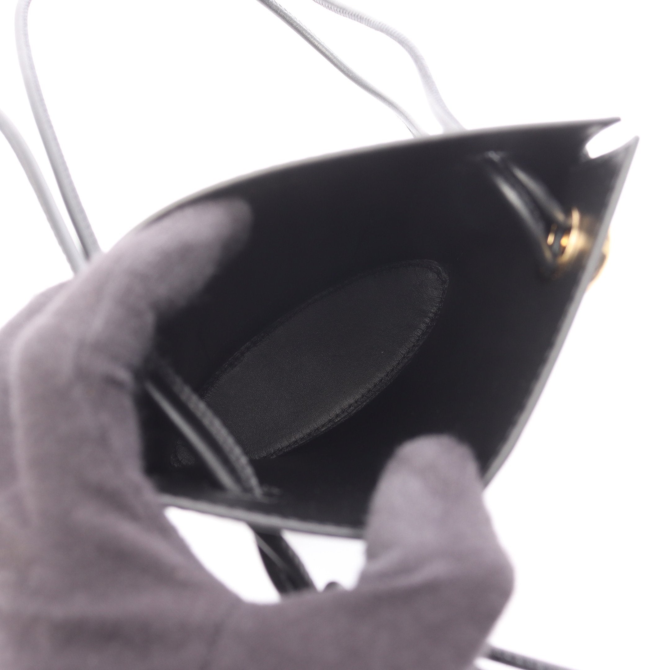 ロエベ 20ss ポーチ ショルダーバッグ 専用です‼ ぺブル ダイス ポケット ポーチ ショルダーバッグ レザー ブラック