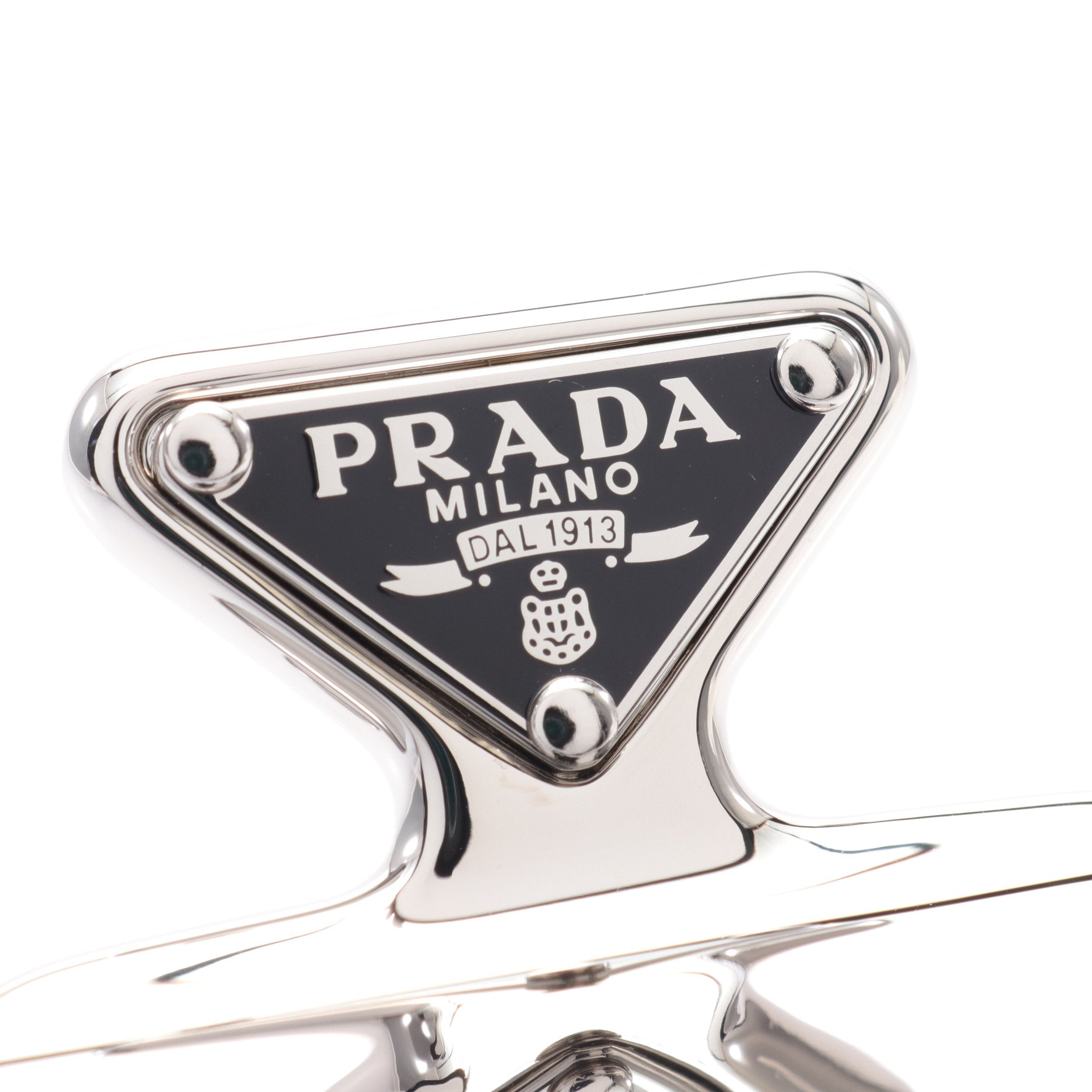 PRADA ヘアクリップ シルバー Prada シルバーメタルヘアクリップ () IFCHIC.COM