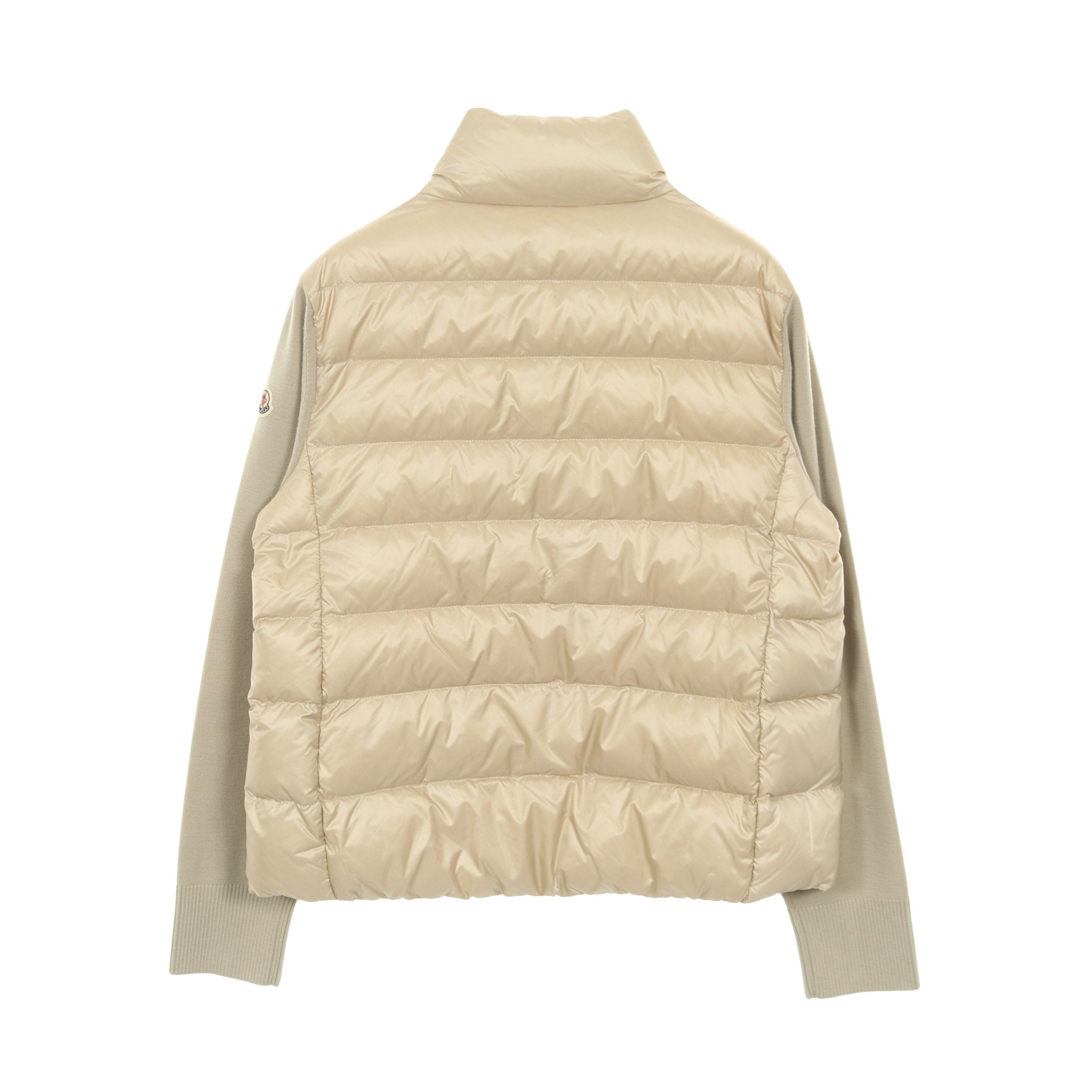 【美品】MONCLER カーディガン ニット ダウン 切替 ベージュ XS 美品】MONCLER カーディガン ニット ダウン 切替 ベージュ XS