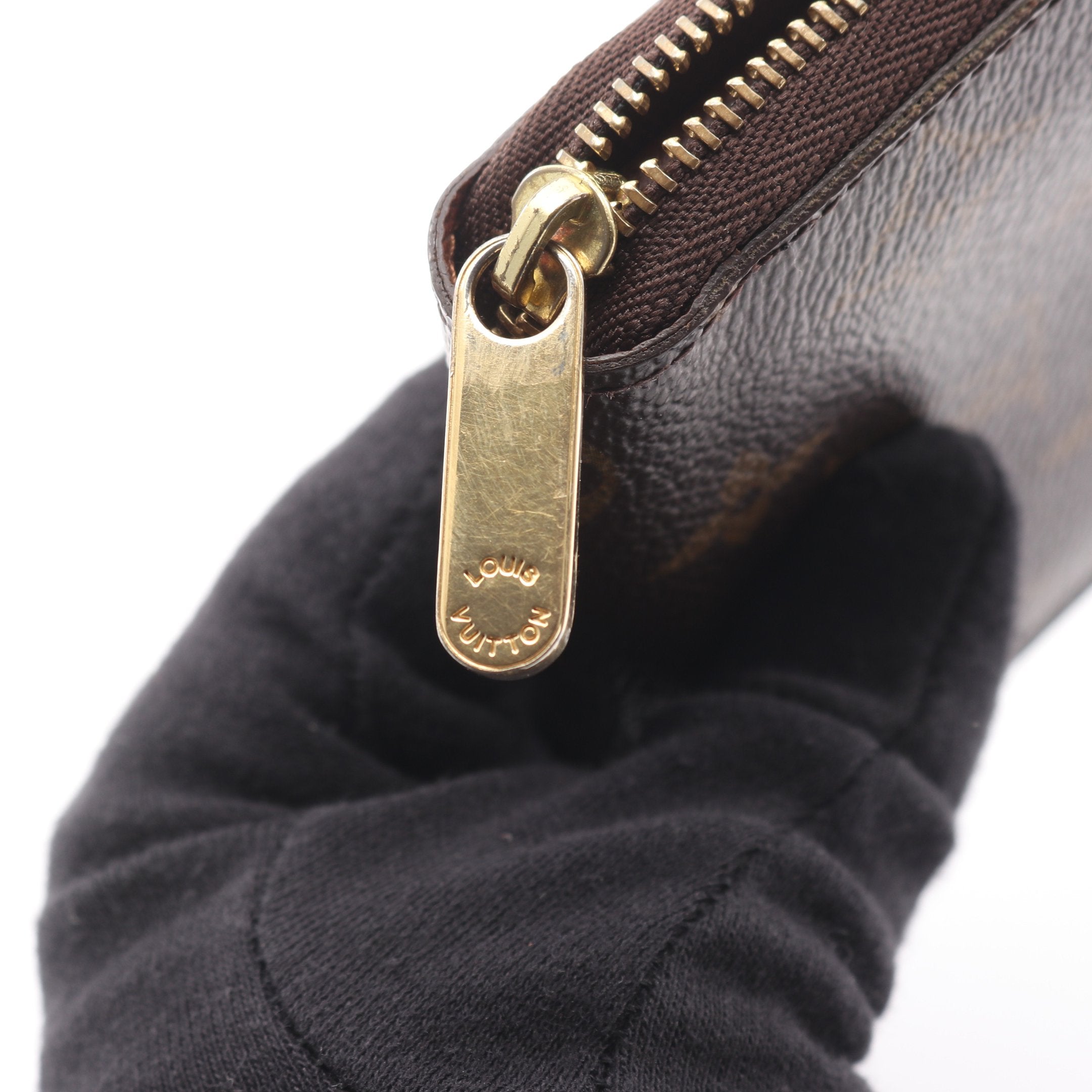 ジッピー コインパース モノグラム コインケース PVC ブラウン ルイ