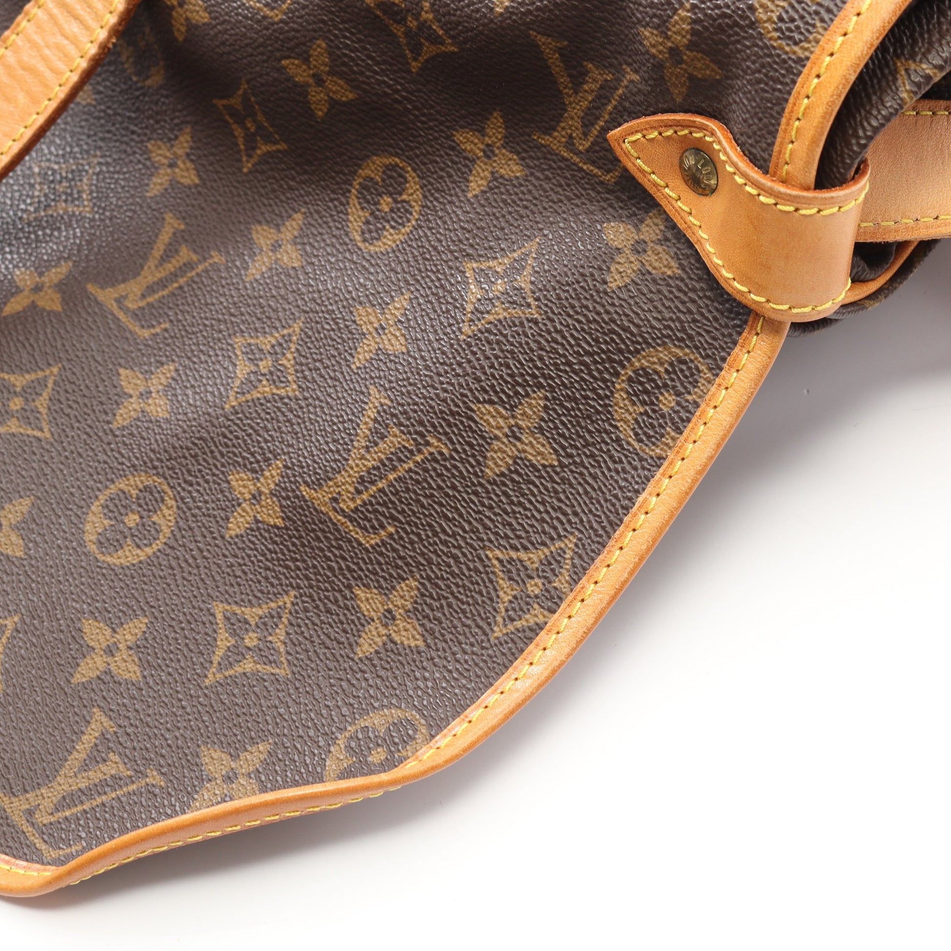 ソミュール35 モノグラム ショルダーバッグ PVC レザー ブラウン ルイヴィトン バッグ LOUIS VUITTON