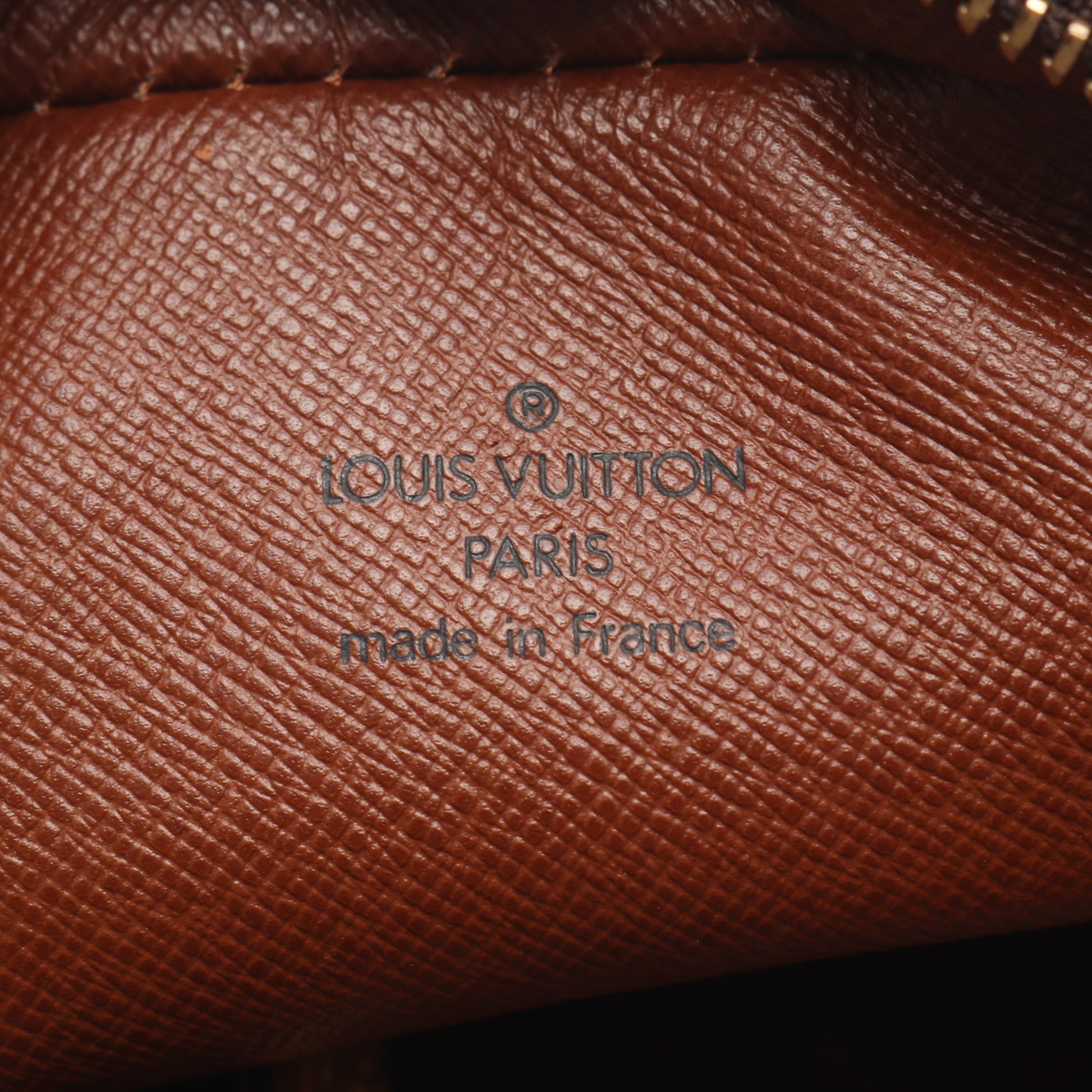 ダヌーブ モノグラム ショルダーバッグ PVC レザー ブラウン ルイヴィトン バッグ LOUIS VUITTON