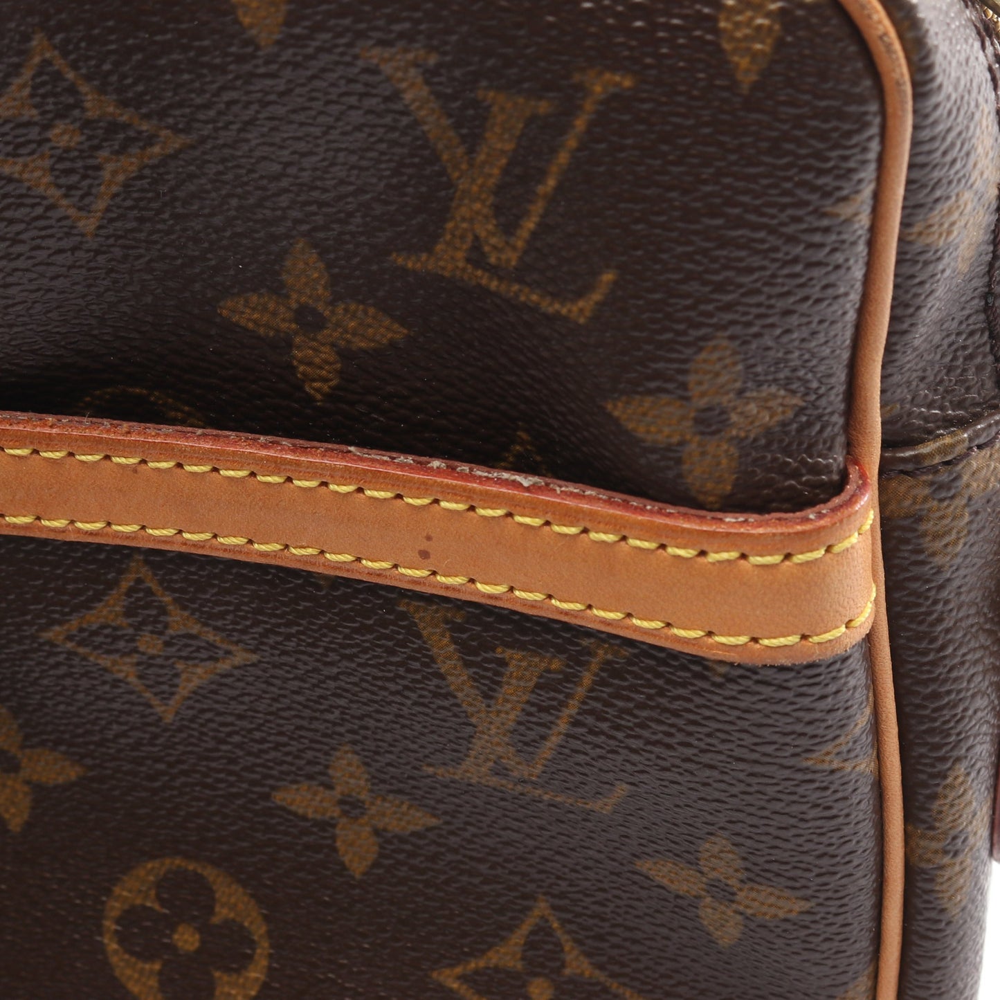 ダヌーブ モノグラム ショルダーバッグ PVC レザー ブラウン ルイヴィトン バッグ LOUIS VUITTON