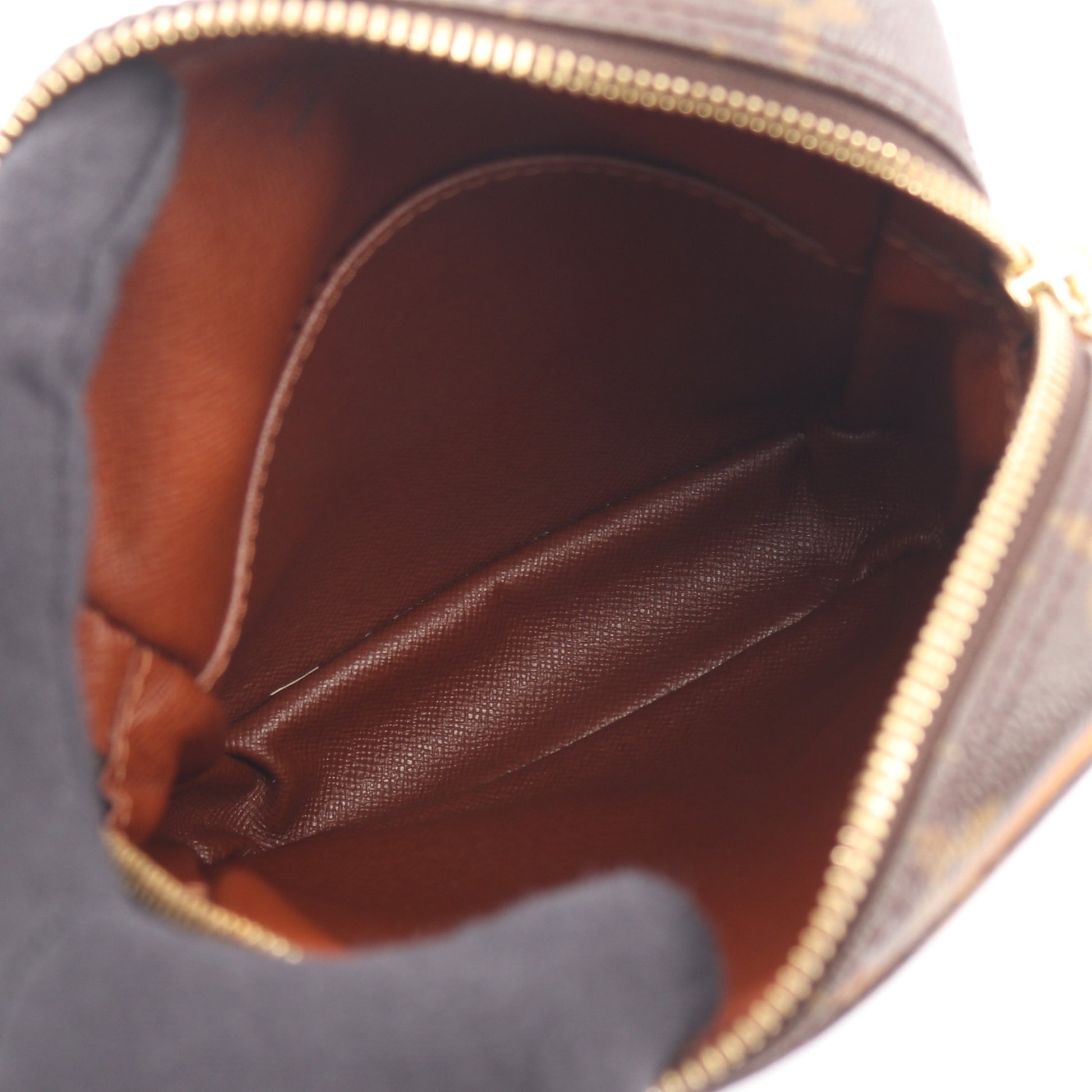 ダヌーブ モノグラム ショルダーバッグ PVC レザー ブラウン ルイヴィトン バッグ LOUIS VUITTON