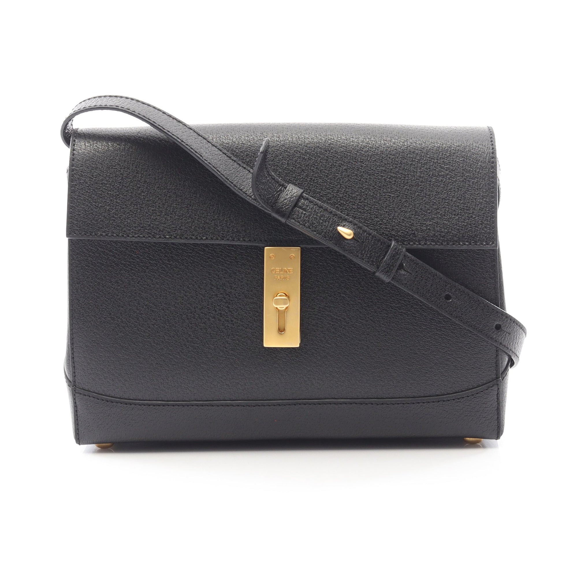 ショルダーバッグ レザー ブラック セリーヌ バッグ CELINE