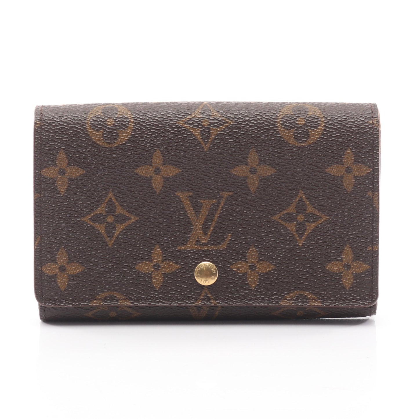 ポルトモネ ビエ トレゾール モノグラム 二つ折り財布 PVC レザー ブラウン ルイヴィトン 財布・小物 LOUIS VUITTON